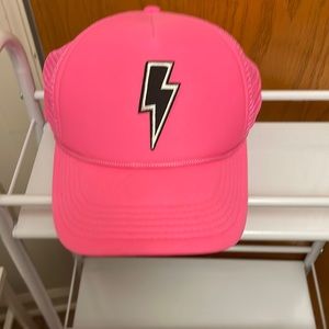 Pink trucker hat